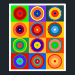 Poster Kandinsky nº 5<br><div class="desc">Abstrato geométrico ao estilo de Vassily Kandinskiy, por Rockett Graphics.</div>