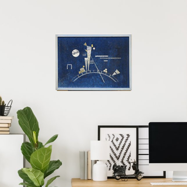 Poster Kandinsky - Obra de arte frágil e abstrata, (Escritório em casa)