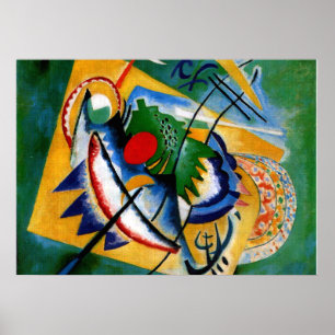 Pôster Kandinsky - Oval Vermelho