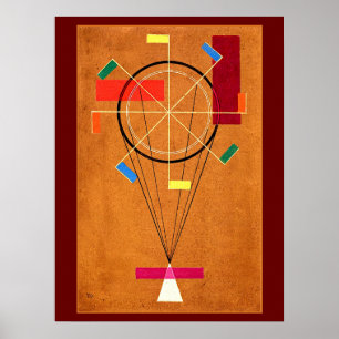 Poster Kandinsky - Pintura abstrata e alegre,