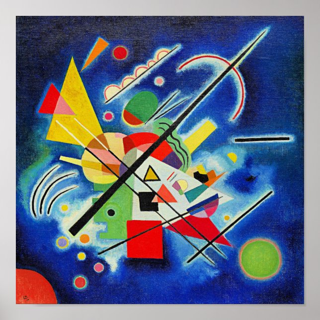 Poster Kandinsky - Pintura Azul (Frente)