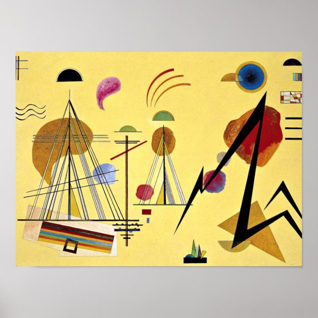 Poster Kandinsky - Ponto de Linha (Frente)