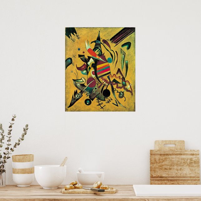 Poster Kandinsky - Pontos, arte abstrata (Cozinha)
