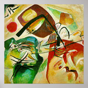 Poster Kandinsky - Quadro com um Arco Preto,