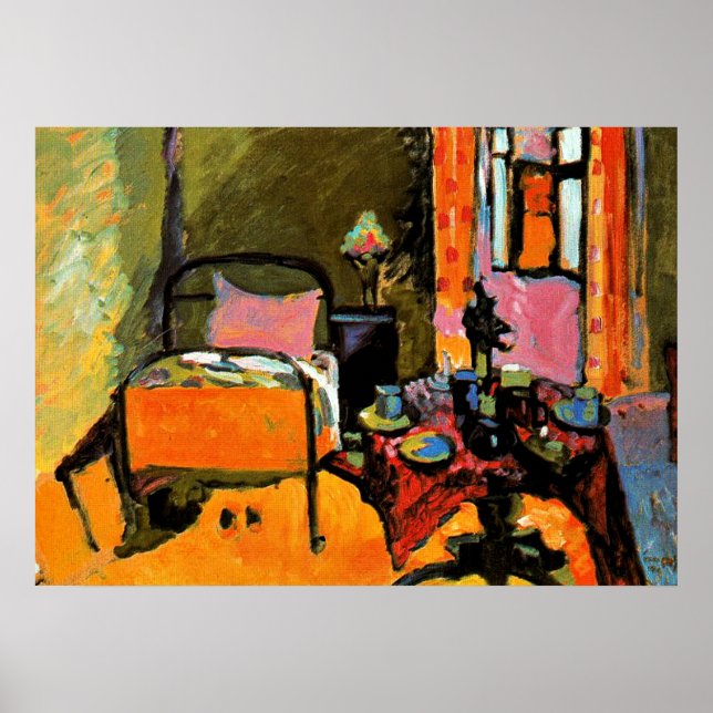 Poster Kandinsky - Quarto em Aintmillerstrasse (Frente)