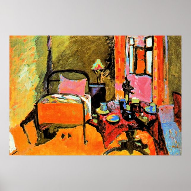 Poster Kandinsky - Quarto em Aintmillerstrasse, (Frente)