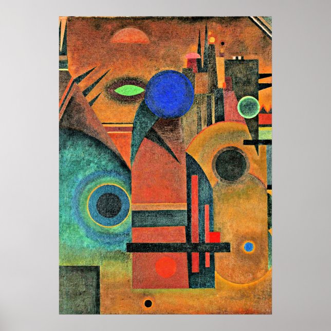Poster Kandinsky - Silêncio Marrom (Frente)