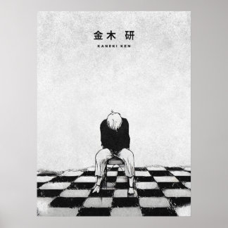 Poster Kaneki Ken Tokyo Ghoul Minimalist Manga
