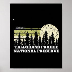 Poster Kansas Caminhada Tallgr Parque Nacional Preservar
