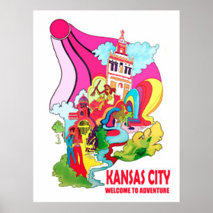 Poster Kansas City, bem-vindo à aventura hippie