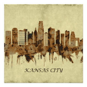 Pôster Kansas City Missouri Cityscape
