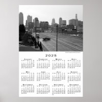 Kansas City, Missouri Skyline 2025 Calendar