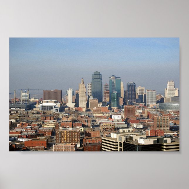 Poster Kansas City Skyline (Frente)