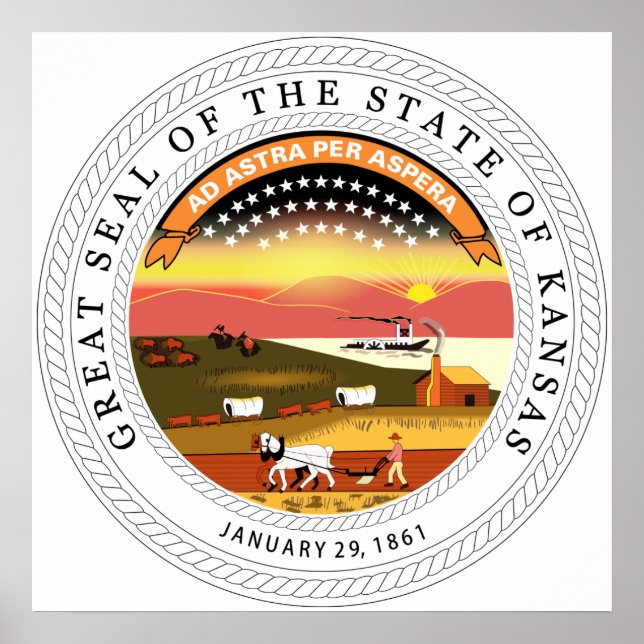 Poster Kansas, EUA (Frente)