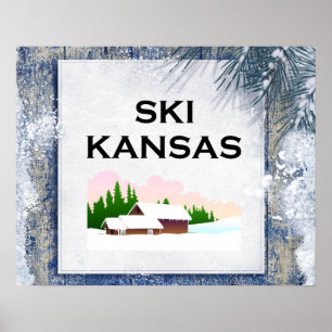Poster Kansas Ski