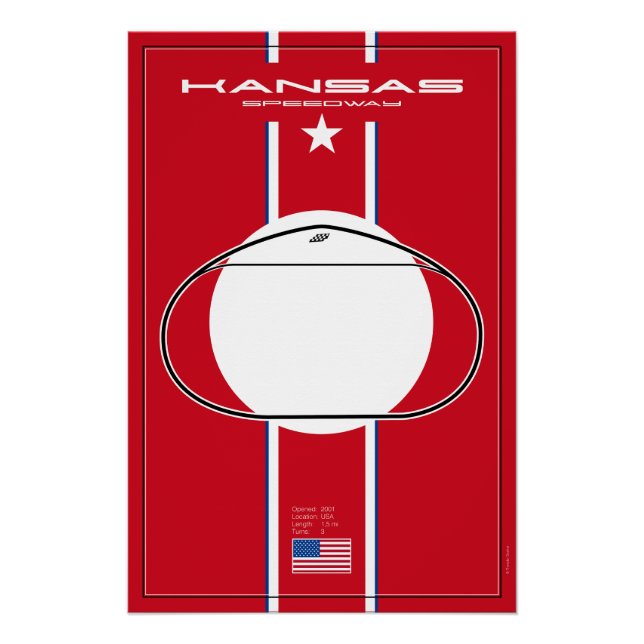Pôster Kansas Speedway (Frente)