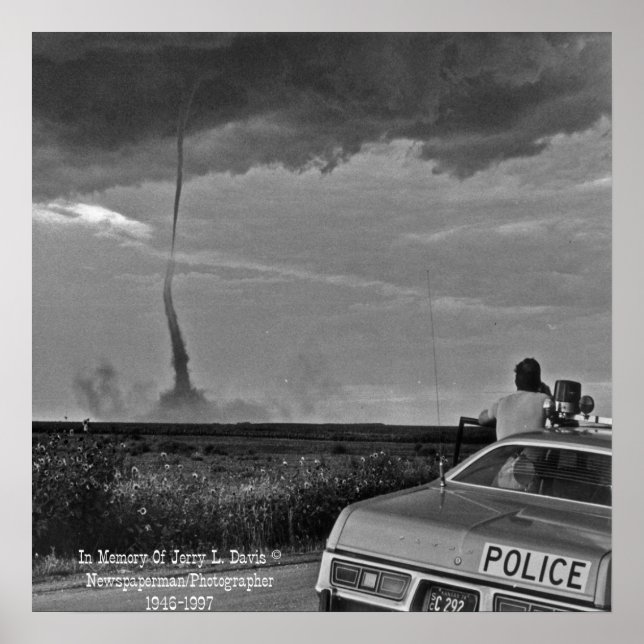 Pôster Kansas Tornado Ocidental (Frente)