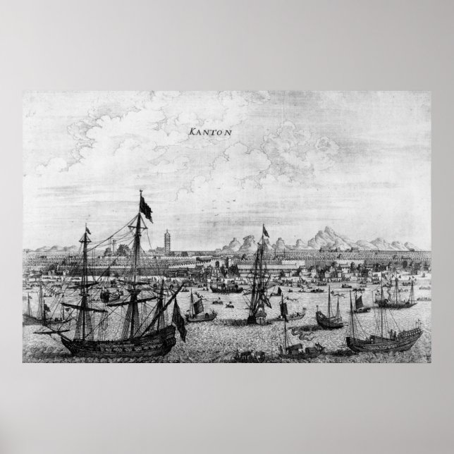 Pôster Kanton, China, 1669 (Frente)