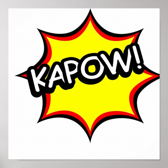 Poster Kapow Comic Tee (Frente)