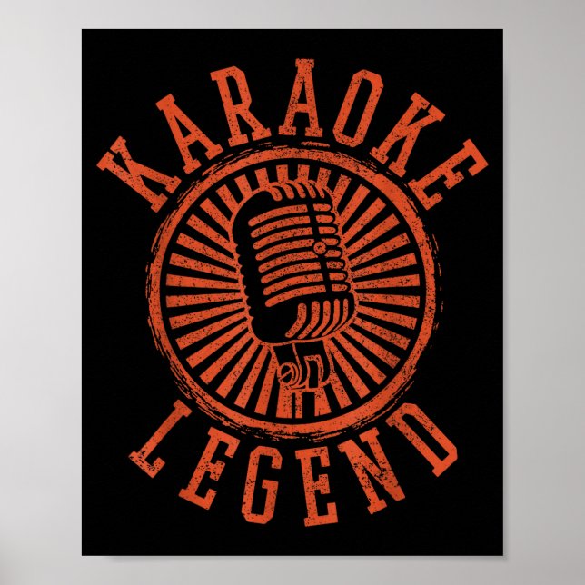 Poster Karaoke Legend - Singing Microphone Party Singer G (Frente)