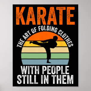Poster Karate A Arte De Dobrar Roupas Com Pessoas Mart