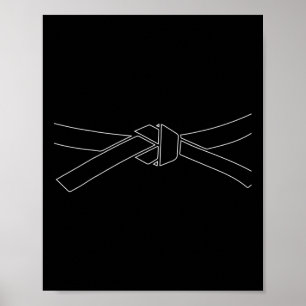 Poster Karate Artes Marciais Taekwondo Faixa Preta Kickbo