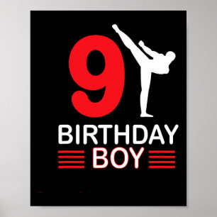 Poster Karate Birthday Tee Boy Gift Kids Taekwondo 1