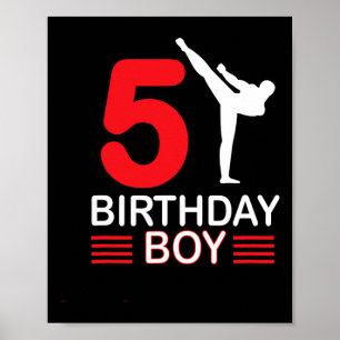 Poster Karate Birthday Tee Boy Gift Kids Taekwondo 2