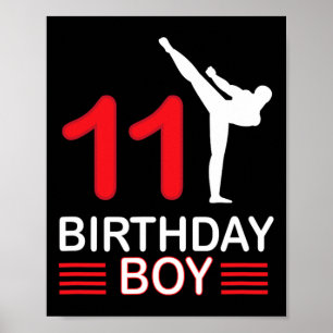 Poster Karate Birthday Tee Boy Gift Kids Taekwondo 3