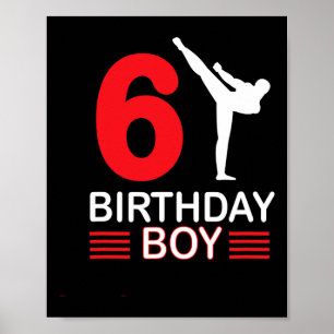 Poster Karate Birthday Tee Boy Gift Kids Taekwondo 4