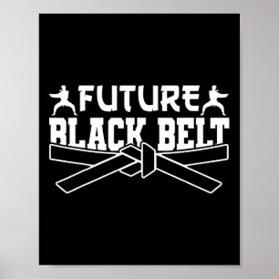 Poster Karate Black Belt Gi Futuro Cinturão Negro Uniform