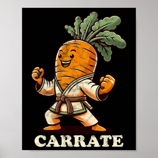 Poster Karate Carrate Carrate Carrate Karate Trainer Kara (Frente)