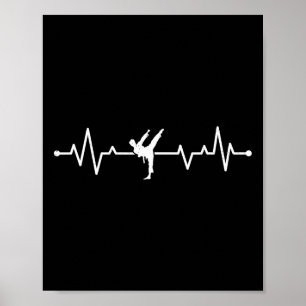 Poster Karate Heartbeat Karate Fighter Karate