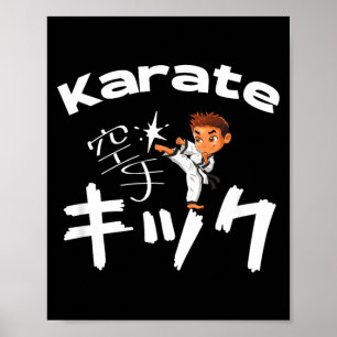 Poster Karate Kyokushin Kenpo Shotokan para meninos e men