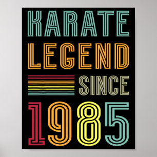 Poster Karate Legend 1985, 40 anos treinador desportivo 4