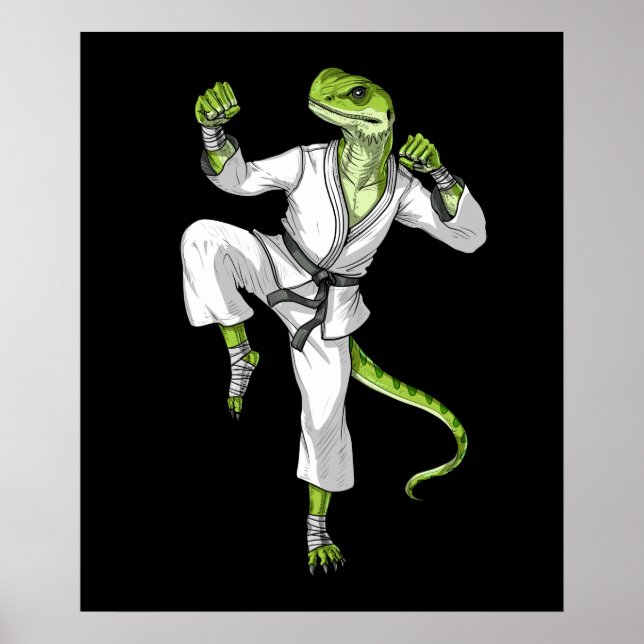 Poster Karate Lizard (Frente)