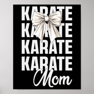 Poster Karate Mãe Coquette Arco Fofo Arte Marcial Lover K