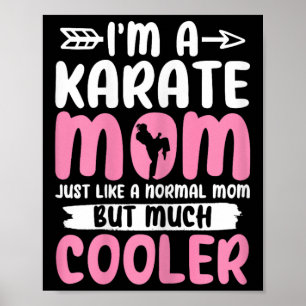 Poster Karate Mãe Engraçado Karate Artes Marciais Mães do