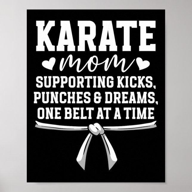 Poster Karate Mãe Karate Mãe Melhor Karate Mãe Mãe (Frente)