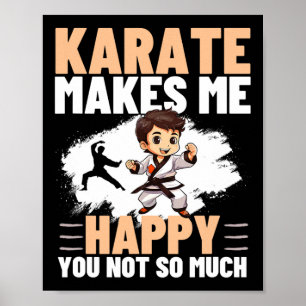 Poster Karate Me Faz Feliz Não É Muito Engraçado Karate