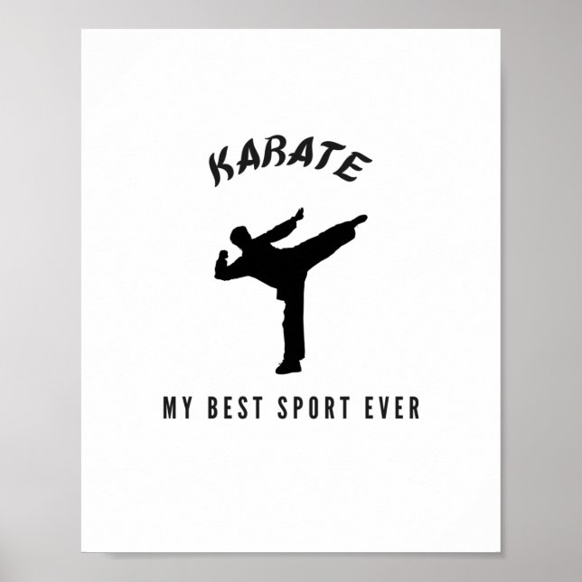 Poster Karate meu melhor esporte de sempre (Frente)