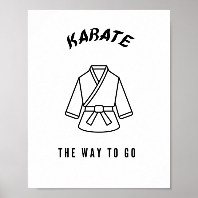 Poster Karate, o caminho a percorrer (Frente)