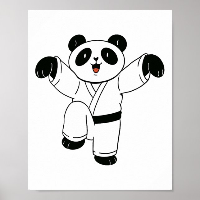 Poster Karate Panda Crane Kick (Frente)