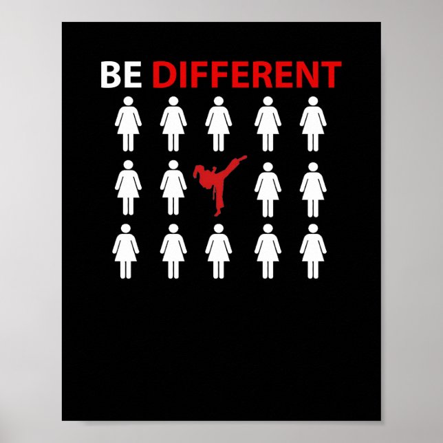 Poster Karate Pode Ser Um Presente Personalizado Diferent (Frente)