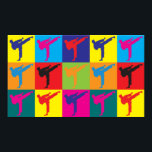 Poster Karate Pop Art<br><div class="desc">Karate Pop Art. Se Karate é seu passatempo,  ocupação ou obsessão,  mostre-o com excelente Karate t-shirts,  canecas,  adesivos e muito mais. Eles também são presentes de excelente para outros fãs de Karate!</div>