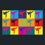 Poster Karate Pop Art<br><div class="desc">Karate Pop Art. Se Karate é seu passatempo,  ocupação ou obsessão,  mostre-o com excelente Karate t-shirts,  canecas,  adesivos e muito mais. Eles também são presentes de excelente para outros fãs de Karate!</div>