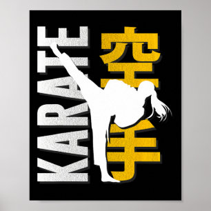 Poster Karate Shirts Artes Marciais - Raparigas