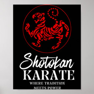 Poster Karate Shotokan Onde a Tradição Encontra o Poder