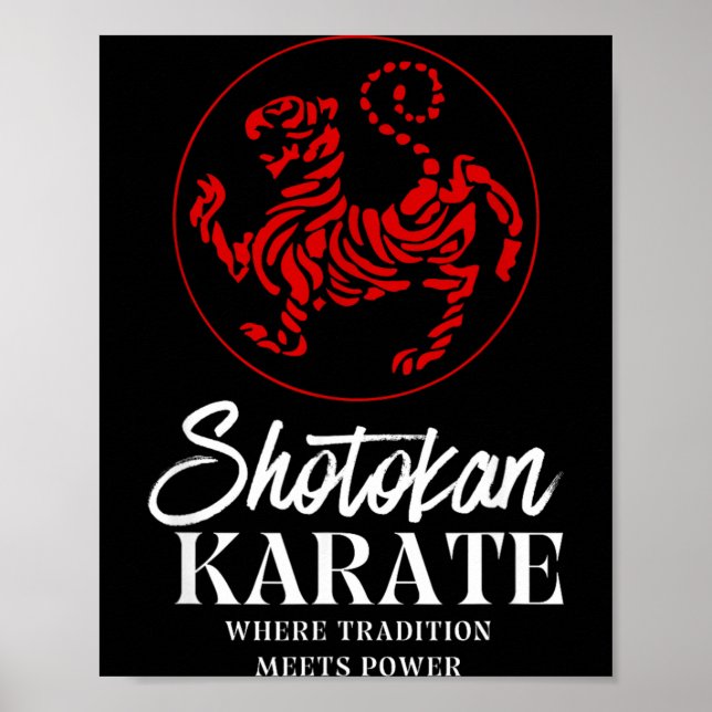 Poster Karate Shotokan Onde a Tradição Encontra o Poder (Frente)