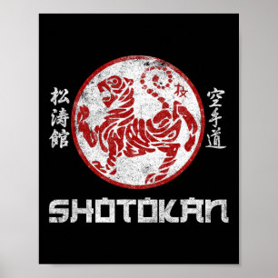 Poster Karate - Símbolo Kyokushinkai Shotokan Dojo Traini